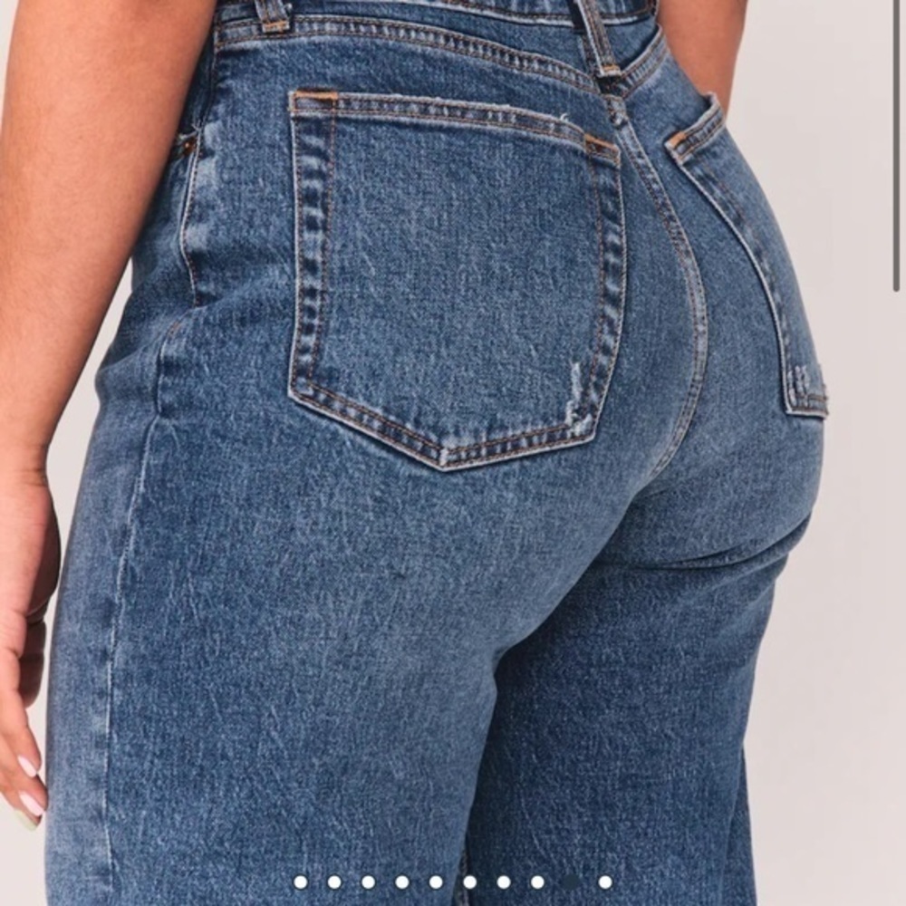 A&F Vintage Stretch Denim High Rise Dad Jeans “27 Long” - Picture 6 of 10